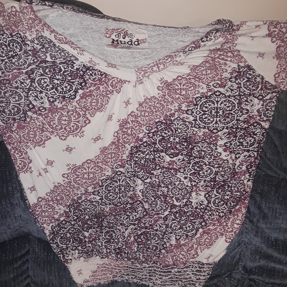 Mudd Paisley Print Top - Picture 1 of 7